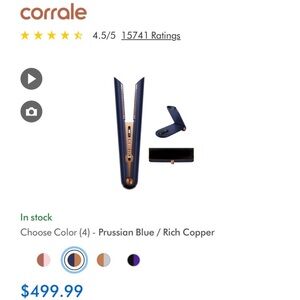 Dyson Corrale in Blue and Copper